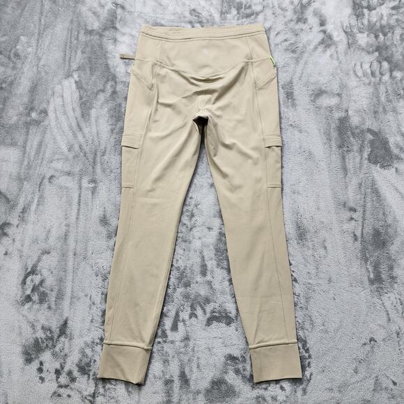 Athleta Leggings Womens M Tan Salutation Cargo Tight Cuffed Hem Jogger Workout - Picture 3 of 13